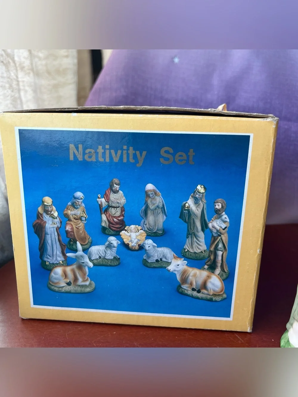 11 Piece Hand-Painted Nativity Set Baby Jesus Christmas Decoration Religious